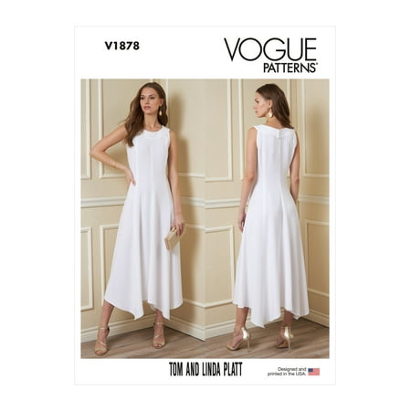 Vogue Sewing Pattern 1878 Dresses A5 (6-8-10-12-14)
