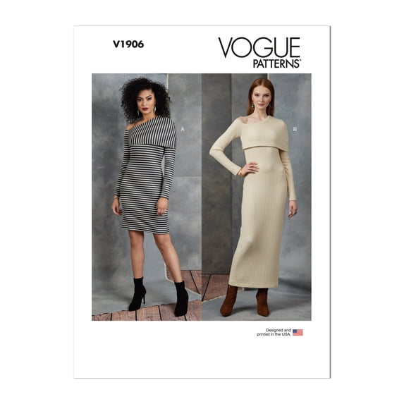 Vogue Sewing Pattern 1906 - Misses' Dress, Size: Y5 (18-20-22-24-26)