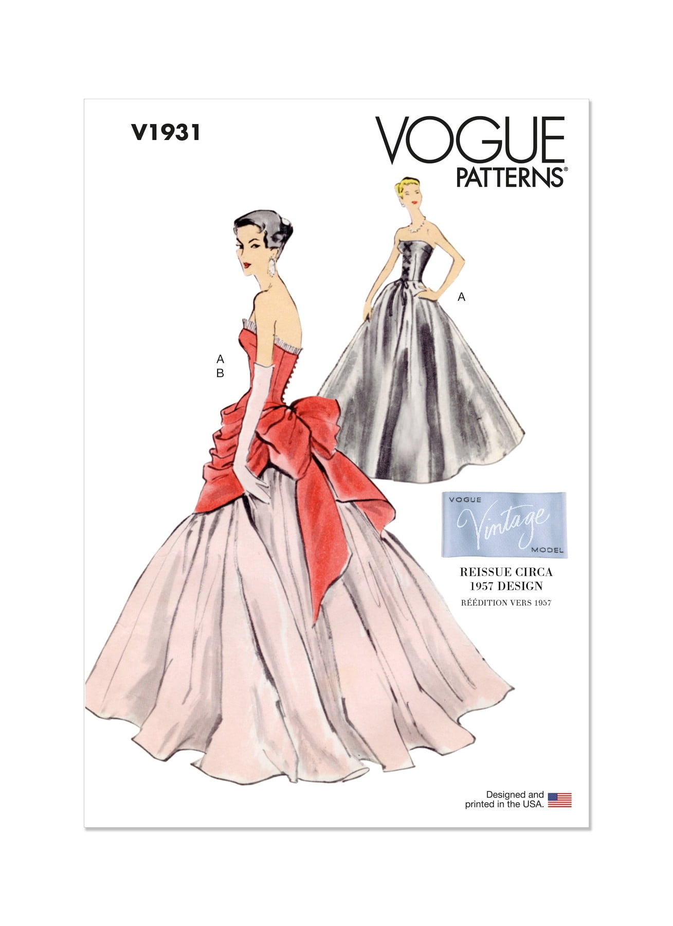 Vogue Sewing Pattern 1931 Women B5 (8-10-12-14-16)