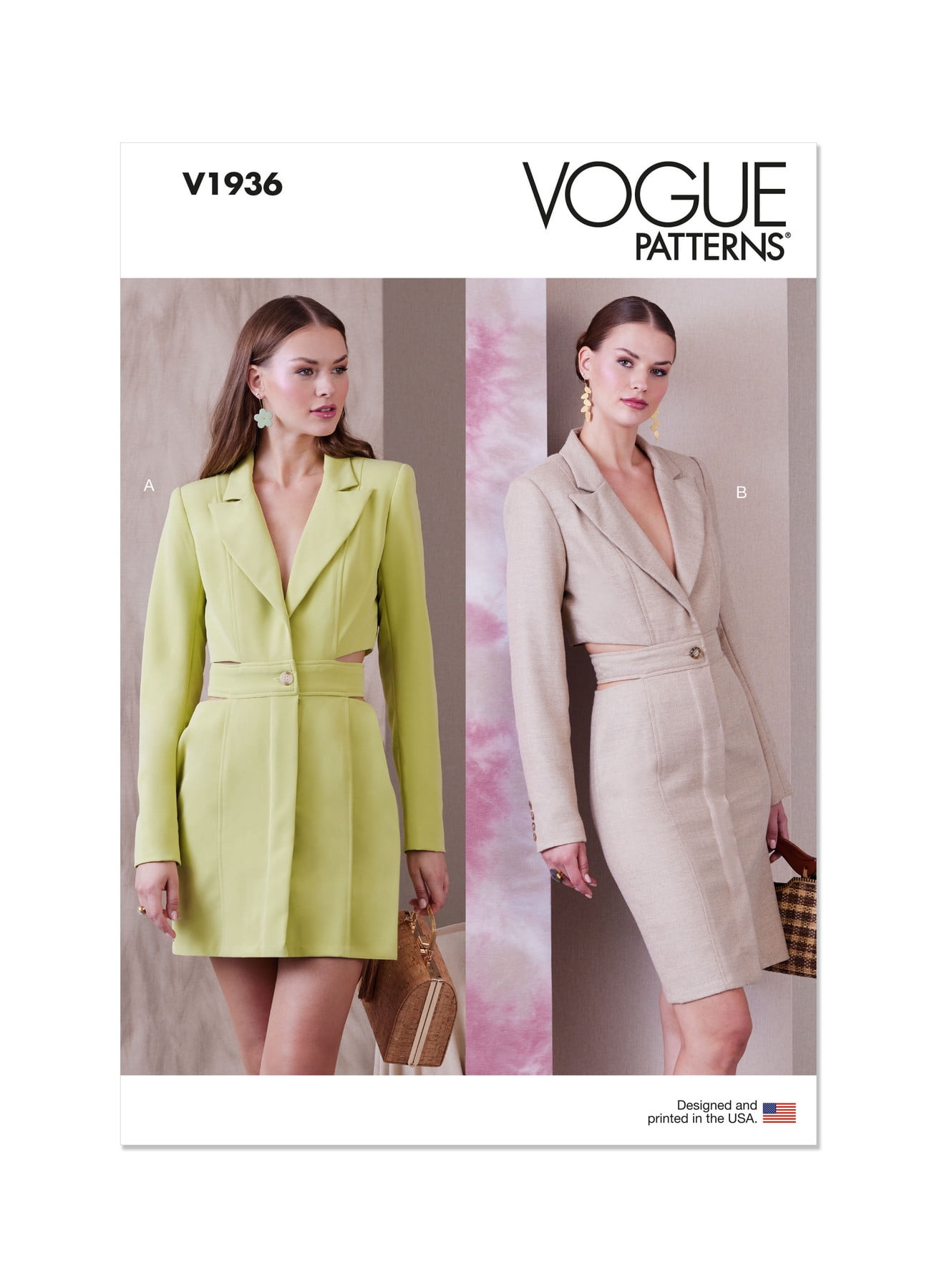 Vogue Sewing Pattern 1936 - Misses' Blazer Dress, Size: A5 (6-8-10-12-14)