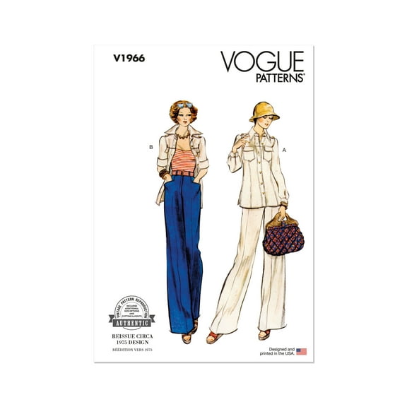 Vogue Sewing Pattern 1966 - Misses' Jacket and Pants, Size: Y5 (18-20-22-24-26)