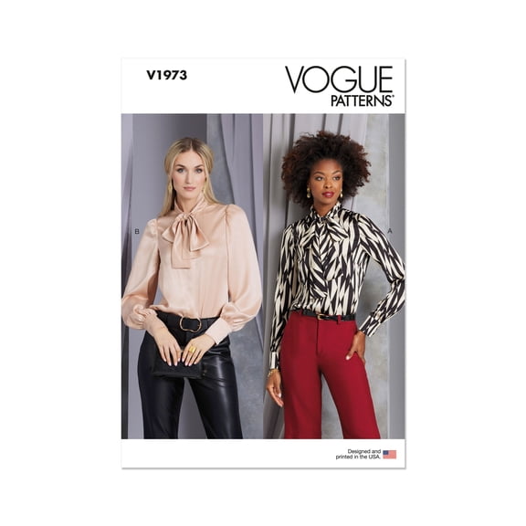 Vogue Sewing Pattern 1973 - Misses' Blouse, Size: U5 (16-18-20-22-24)