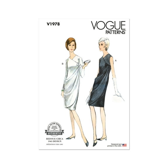 Vogue Sewing Pattern 1978 - Misses' Dresses, Size: Y5 (18-20-22-24-26)