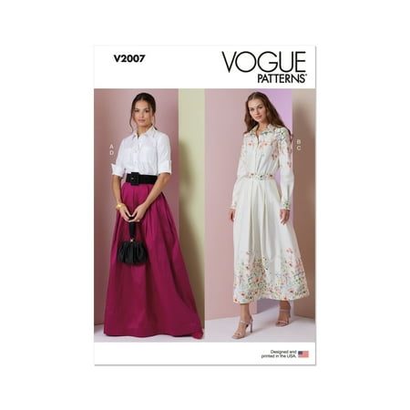 Vogue Sewing Pattern 2007 - Misses' Two Piece Dress, Size: B5 (8-10-12-14-16)