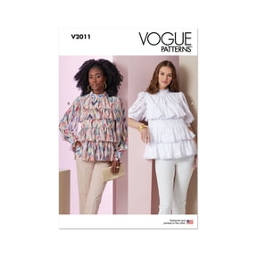 Vogue Sewing Pattern 2011 - Misses' Top with Sleeve Variations, Size: B5 (8-10-12-14-16)