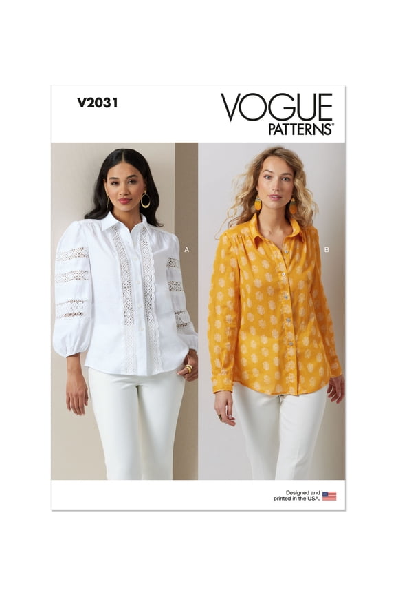 Sewing Pattern 2031 - Misses' Blouses, Size: U5 (16-198-20-22-24)