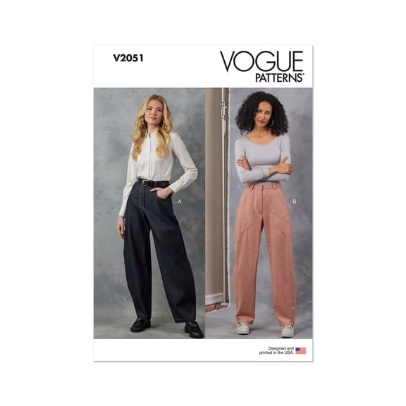 Vogue Sewing Pattern 2051 - Misses' Pants, Size: H5 (6-8-10-12-14)