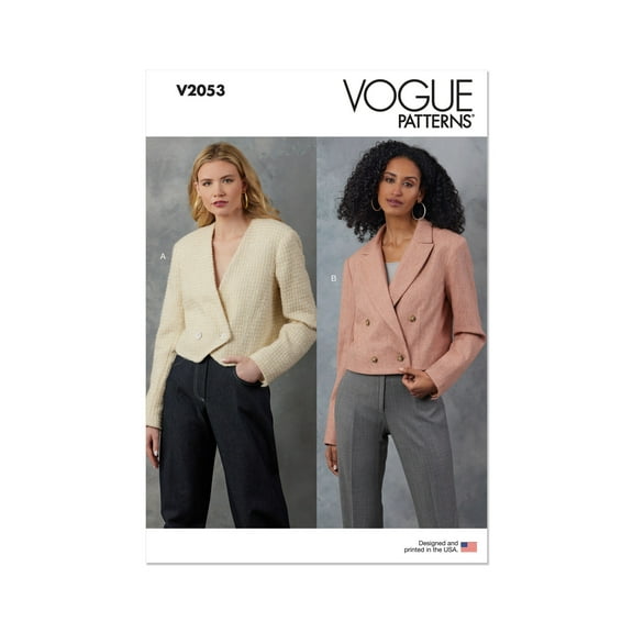 Vogue Sewing Pattern 2053 - Misses' Jackets, Size: R5 (14-16-18-20-22)