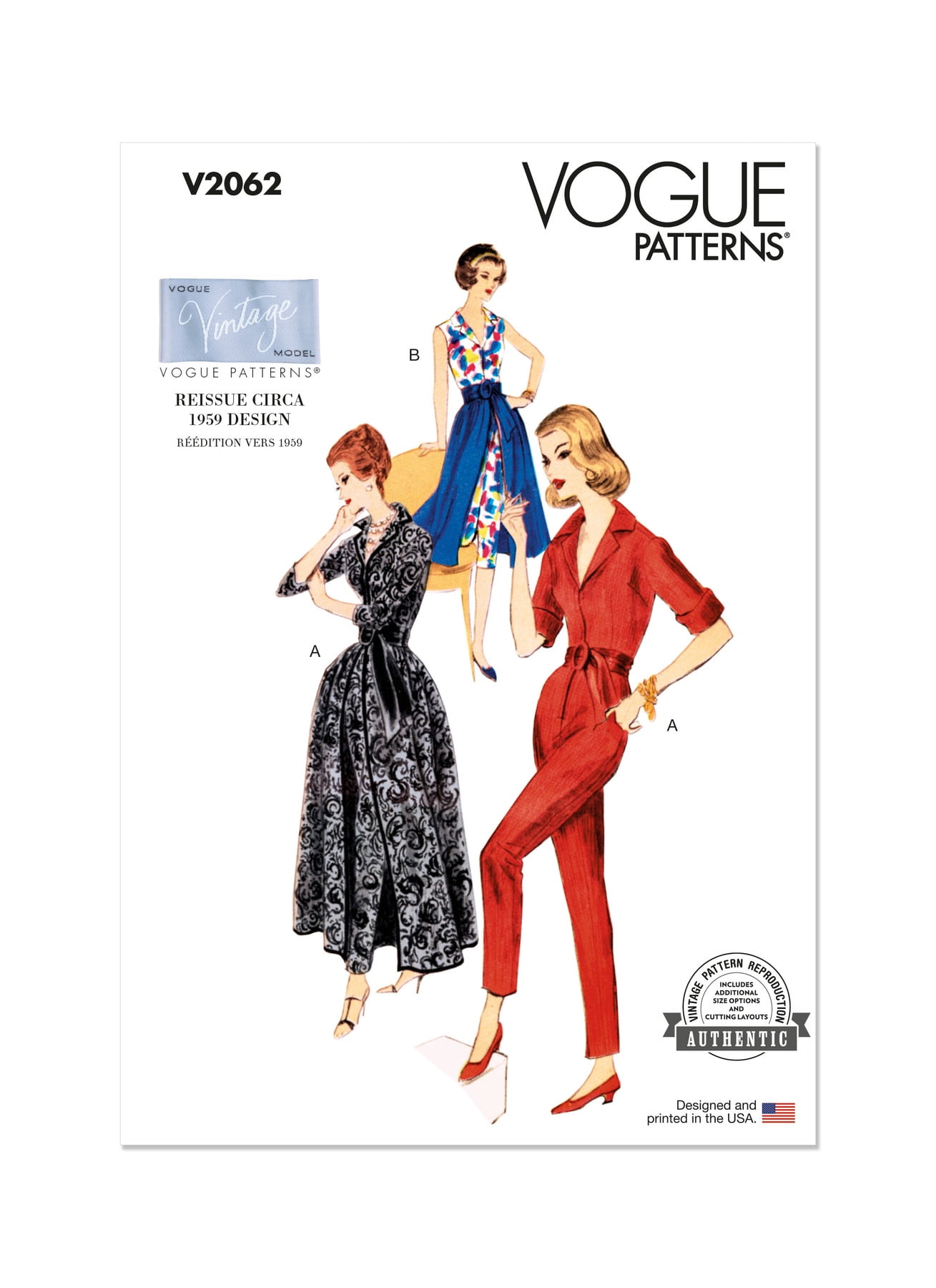 IN VOGUE Six decades of fashion ヴォーグ Vogue Patterns ~ Custom Fit Dress With 'leg O Mutton