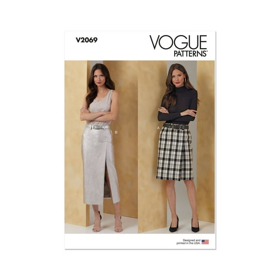 Vogue Sewing Pattern 2069 - Misses' Skirt in Two Lengths, Size: Y5 (18-20-22-24-26)