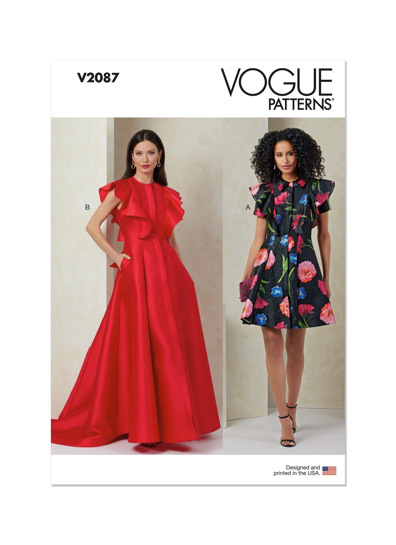 green emerald velvet dress Vogue Pattern V9292 Misses' Dress and Dickie 9292