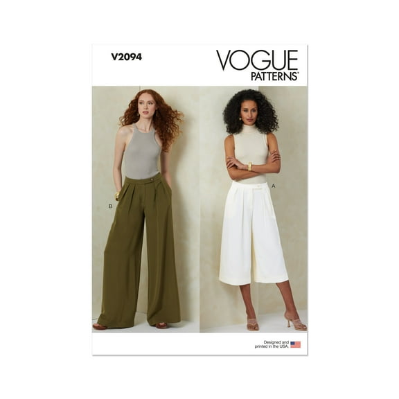 Vogue Sewing Pattern 2094 - Misses' Pants in Two Lengths, Size: Y5 (18-20-22-24-26)