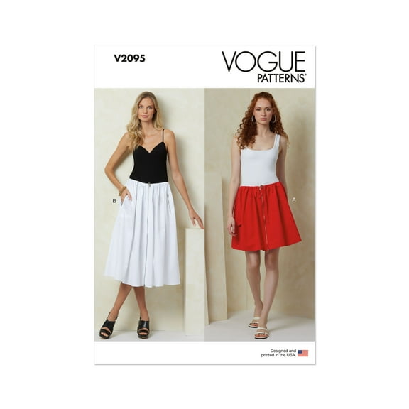 Vogue Sewing Pattern 2095 - Misses' Skirt in Two Lengths, Size: A (XS-S-M-L-XL-XL)