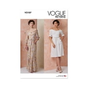 Vogue Sewing Pattern 2107 - Misses Dress in Two Lengths, Size H5 6-8-10-12-14