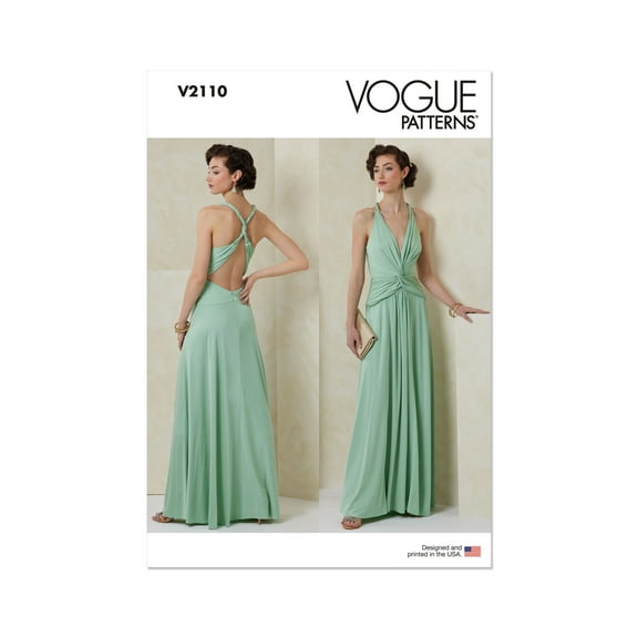 Vogue Sewing Pattern 2110 - Misses' Gown, Size: Y5 (18-20-22-24-26)