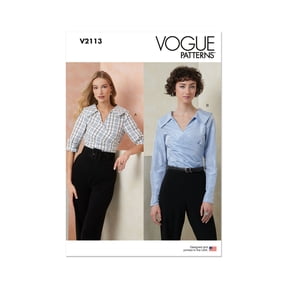Vogue Sewing Pattern 2113 - Misses' Top with Sleeve Variations, Size: Y5 (18-20-22-24-26)