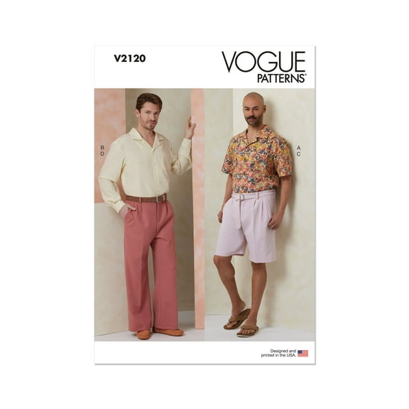 Vogue Sewing Pattern 2120 - Men's Jackets, Size: BB (46-48-50-52-54-56)