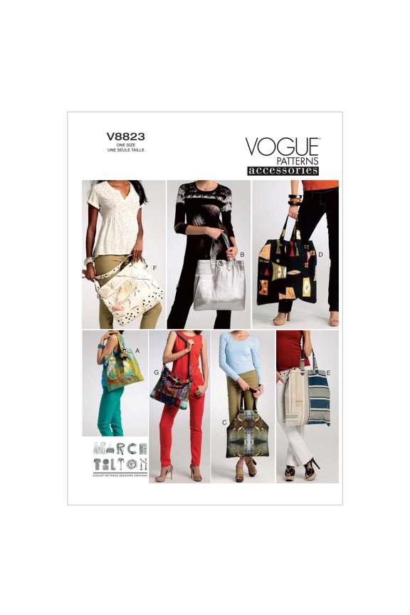 Vogue Sewing Pattern 8823 - Bags-One Size Only
