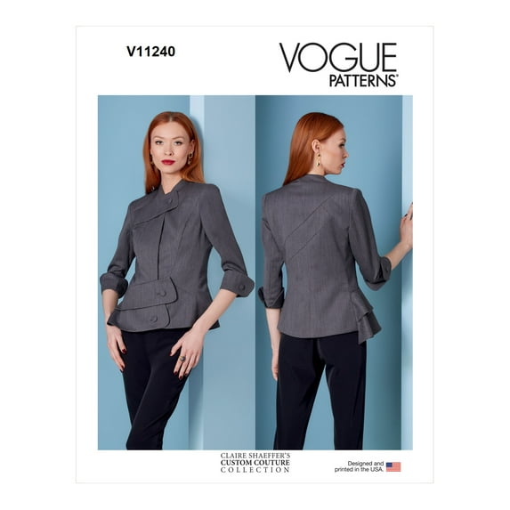 Vogue Sewing Pattern R11240 (1839) - Misses' Jacket, Size: F5 (16-18-20-22-24)