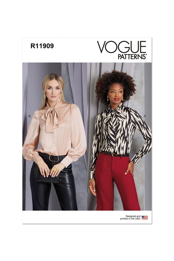 Vogue Sewing Pattern R11909 (1973) - Misses' Blouse - Size: U5 (16-18-20-22-24)
