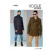 Vogue Sewing Pattern V1853 - Mens Coat, Size MXX 40-42-44-46