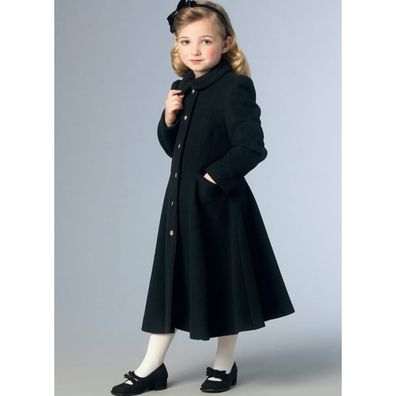 Vogue Sewing Pattern V1856 - Children's and Girls' Jacket and Coat, Size: CDD (2-3-4-5)