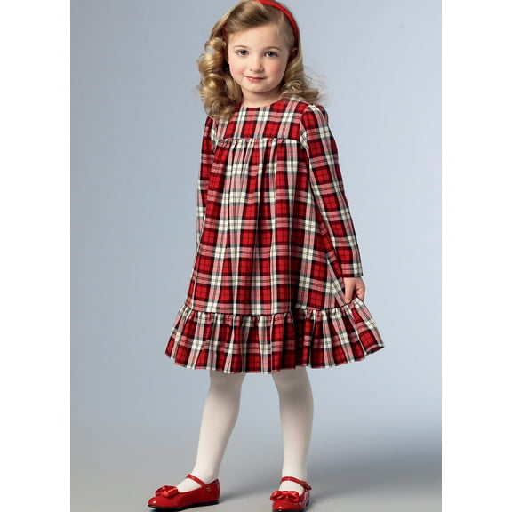 Vogue Sewing Pattern V1857 - Children's and Girls' Dress, Size: CDD (2-3-4-5)