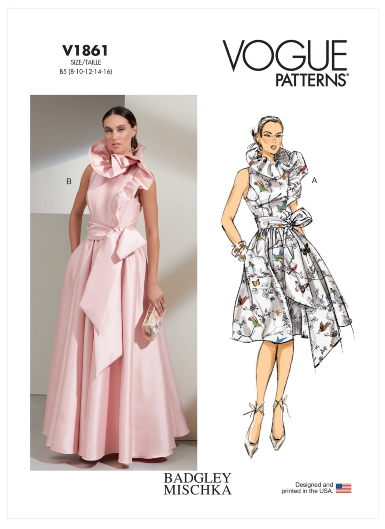 Vogue Sewing Pattern V1861 - Misses' Special Occasion Dress Vogue Sewing Pattern V1861 - Misses' Special Occasion Dress