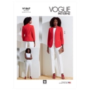 Vogue Sewing Pattern V1867 - Misses Jacket and Pants, Size A5 6-8-10-12-14