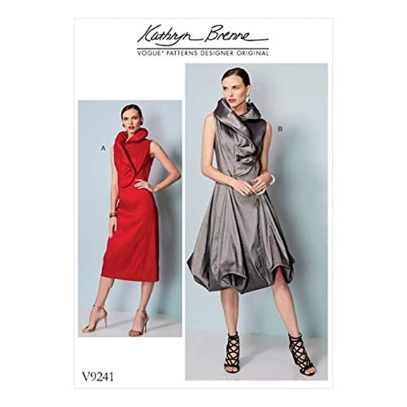 Vogue Sewing Pattern V9241 - Misses Princess Seam Dresses with Shaped Stand Collar Sewing Pattern Size E5 14 16 18 20 22