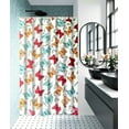 thumbnail image 1 of Vogue Stylish 13 piece Butterfly Red # 2 Hotel Desing Collection for Bathroom Shower Curtain With 12 Cover Hooks, 1 of 2