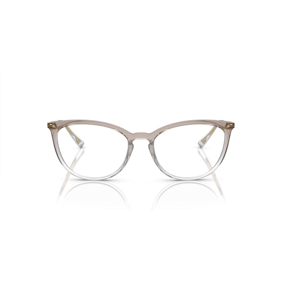 Vogue Women's Size 53 VO5276 Prescription Eyeglasses with Case, Brown/Crystal