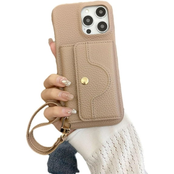 VogueSkin Wallet Case-Premium Leather, Card Holder & Hidden Makeup Mirror, 3-in-1 Wallet Phone Case, for iPhone 17 Pro Case Wallet