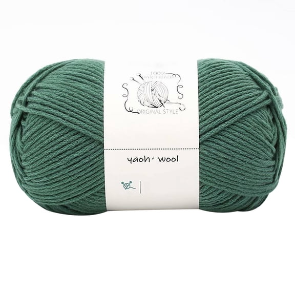 VogueV 100G Hand-Woven Cotton Crochet Yarn, Soft Worsted Weight Skein for Sweater Sofa Scarf Diy, Natural 4-Ply Hypoallergenic Craft Yarn, 3.5-4.0Mm Hook Size, Beginner Friendly, 1 Ball of Yarn