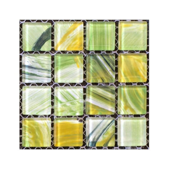 VogueV 20Pcs Self Adhesive Tile Floor Wall Decal Sticker Diy Kitchen Bathroom Decor, Peel And Stick Mosaic Backsplash, Waterproof Removable Wall Tile Stickers for Home Bedroom Living Room