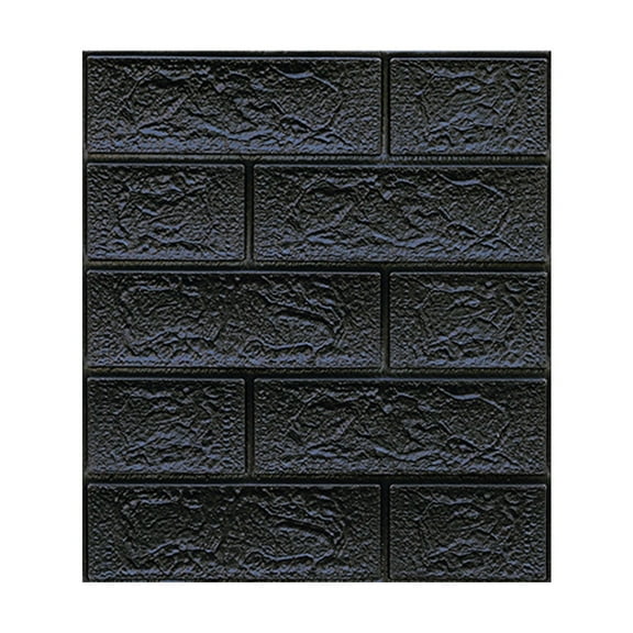 VogueV 3D Foam Brick Wall Panels Peel & Stick, 14 X 15 in Embossed Tiles for Tv Backdrop, Bedroom Headboard, Rental-Friendly Diy Makeover, 1X Wall Sticker