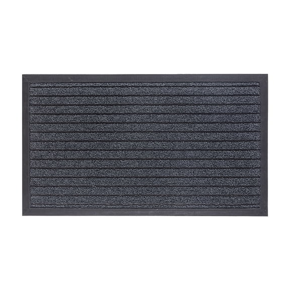 VogueV Anti-Slip Outdoor Welcome Mat, Dirt-Trapping Front Door Rug 30"X17", Low-Profile Pvc Backing, Easy-Clean Entryway Carpet for Patio & Indoor Use, 1 Floor Mat
