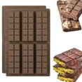 thumbnail image 1 of VogueV Clearance Chocolate Bar Mold, Non-Stick Chocolate Molds, Food Grade Silicone Deep Chocolate Bar Mold for Dubai Chocolate Bar Pistachio, Candy, Chocolate Snacks, Milk Chocolate Bar, 1 of 9