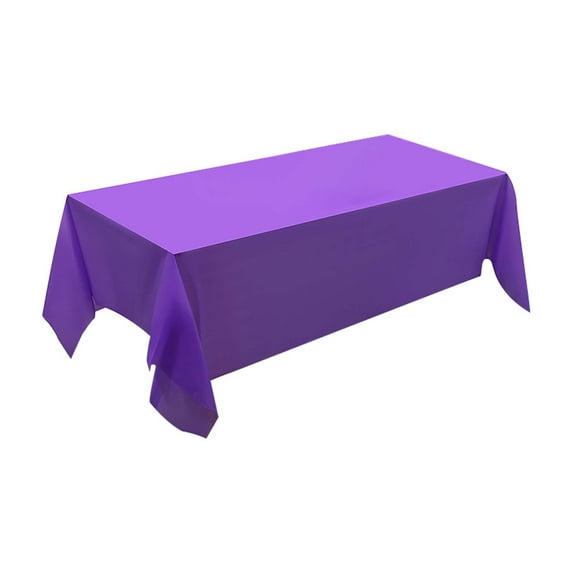 VogueV Disposable Plastic Tablecloth 54X108 Inch, Premium Rectangle Table Cover for Parties Weddings, Smooth Reusable Or Disposable Table Cloth for Indoor Outdoor Events, Tablecloth*1