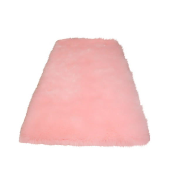 VogueV Faux Sheepskin Bedroom Rug, Washable Shag Area Carpet for Living Room Sofa Couch Bedside, Plush Fuzzy Runner Floor Mat, 1.6X5.9 Ft, Gift for Home Décor Lovers, A Carpet