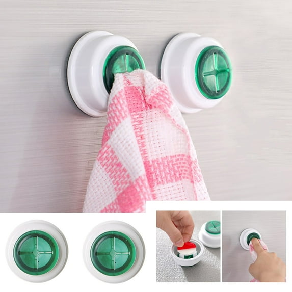 VogueV Hooks, Kitchen Dishcloth Clip Rag Clip Housework Gloves Hook Towel Rack 2 Pieces