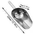 thumbnail image 1 of VogueV Ice Scoop Big Sales | Ice Scoop for Multi-Purpose Use,Stainless Steel Metal Food Scoop Kitchen Restaurant Bar Party Wedding, Silver | 1 Stainless Steel Ice Scoop, 1 of 4