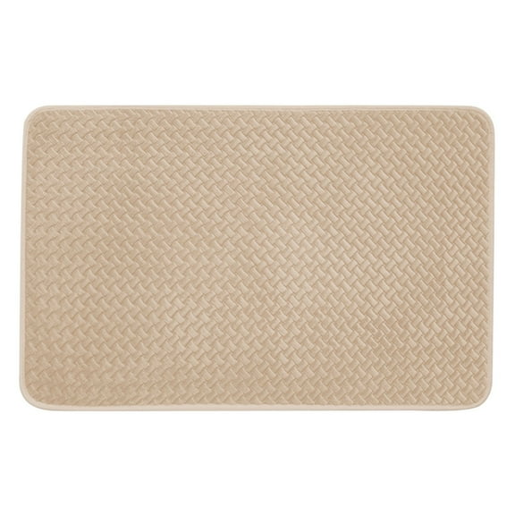 VogueV Non-Slip Thin Bathroom Rug 16×24-In, Super-Absorbent Microfiber Mat with Rubber Backing, Fits Under Door for Bath Shower Tub, 1 40X60Cm Bathroom Absorbent Mat
