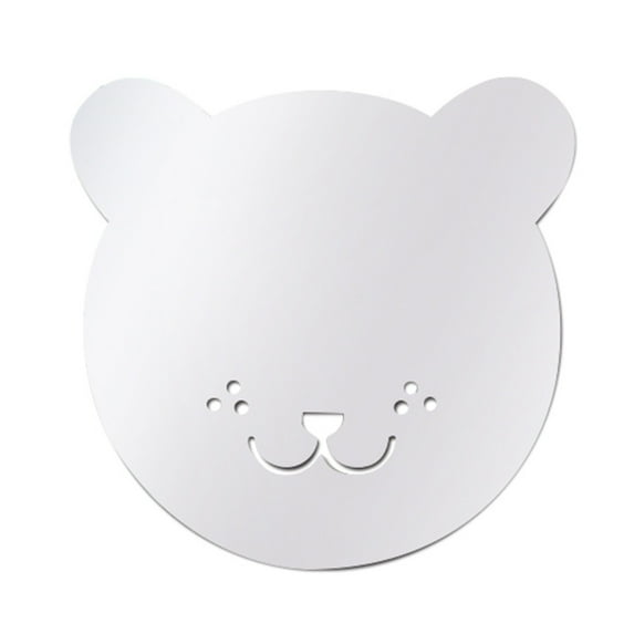 VogueV Nordic Acrylic Mirror Wall Decal, Cartoon Heart Shape Diy Peel & Stick teen Room Decor, Safe Lightweight Mirror Sticker for Nursery Playroom, Gift Ready, 1X Mirror Sticker