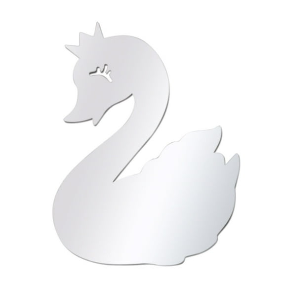 VogueV Nordic Acrylic Mirror Wall Decal, Cartoon Heart Shape Diy Peel & Stick teen Room Decor, Safe Lightweight Mirror Sticker for Nursery Playroom, Gift Ready, 1X Mirror Sticker