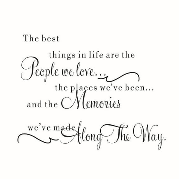 VogueV Removable Wall Sticker Decal, Things in Life Quotations Art for Bedroom And Living Room Decor, Diy Home Decoration with Inspirational Quotes, Easy to Apply And Remove for , 1Pc Wall Sticker
