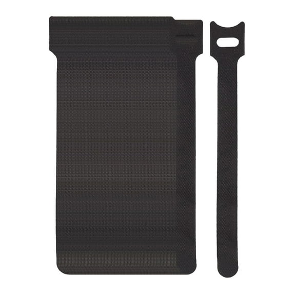 VogueV Reusable Self-Adhesive Cable Ties, T-Type Hook And Loop Straps for Charging Cables, Home Desk, Office, 100 Pieces, 12X150Mm, Black, Organizing Kit, 100* Velcro Cable Ties