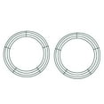 thumbnail image 1 of VogueV Round Metal Wreath Frame 12” Green Wire Set of 2, Heavy-Duty Diy Craft Ring for Valentine Wedding Floral Garland, Indoor/Outdoor Wall Door Holiday Decoration Base, 2Pc Wreath Frame, 1 of 8