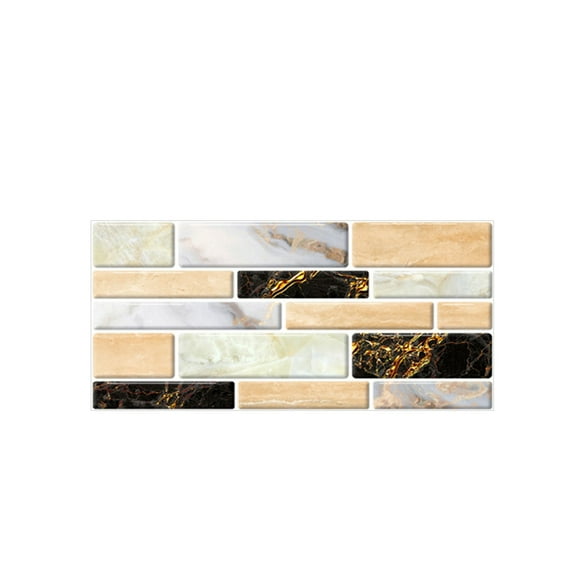 VogueV Self Adhesive Crystal Wall Tile Stickers, 2D Decorative Peel and Stick for Kitchen Backsplash, Bathroom, Waterproof Removable DIY Home Decor