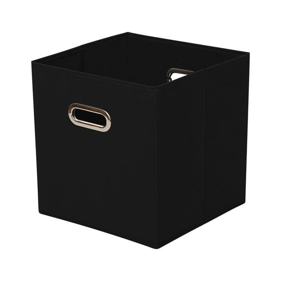 VogueV Set of 6 Foldable Fabric Storage Cubes, 11 X 10.5 X 10.5 in Non-Woven Drawer Organizers, Closet Shelf Bins for Nursery Office Dorm, Beige, 1*Foldable Storage Box